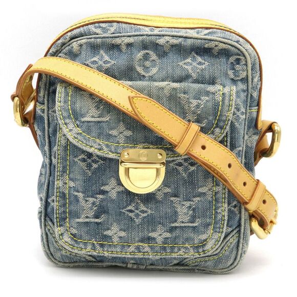 Louis Vuitton Handbags - Louis Vuitton Monogram Denim Camera Bag Shoulder Bag Diagonal Blue